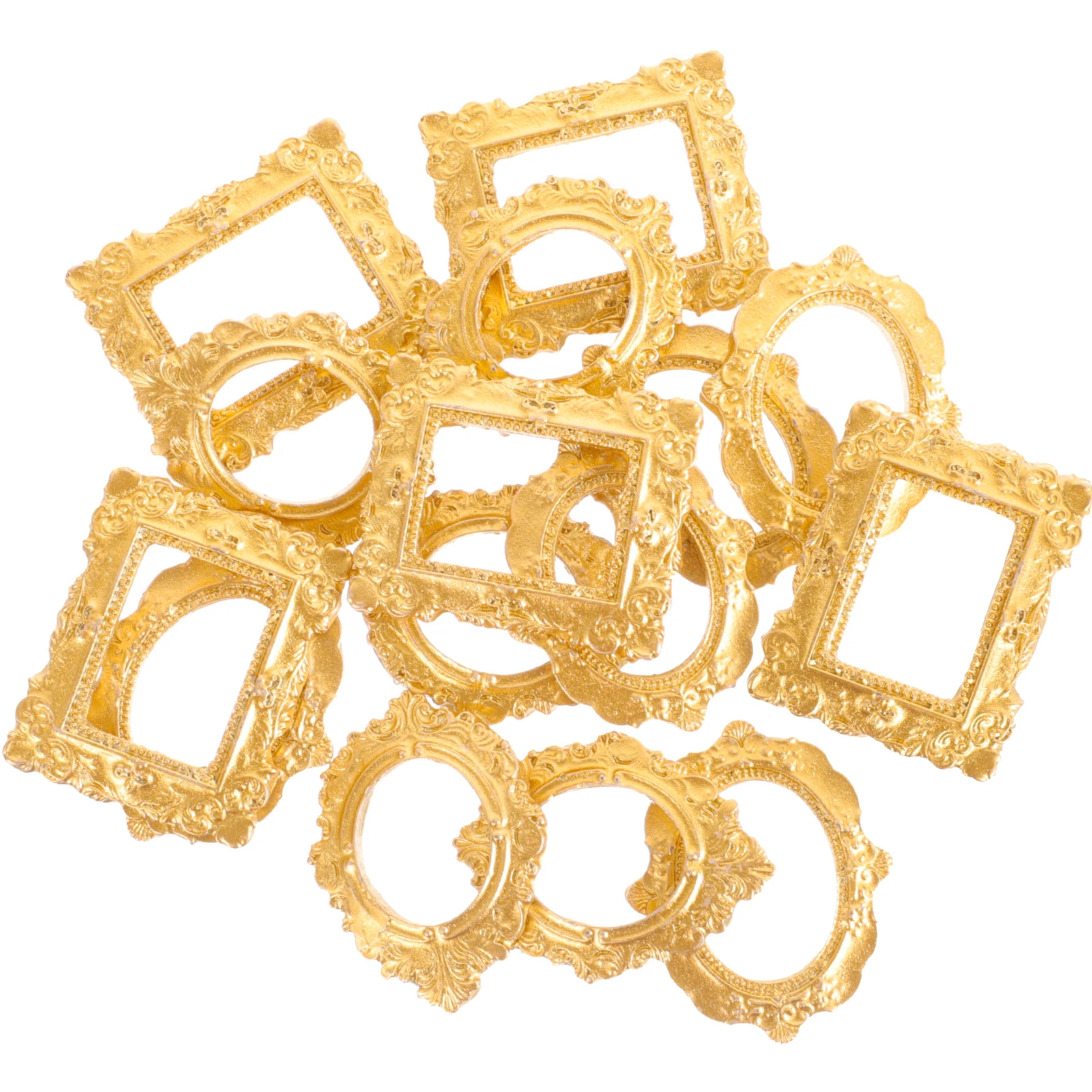 15 pièces Mini cadre Photo artisanat Simulation cadre Photo décor Mini cadre Photo maison décorative Photo ornement maison de poupée bricolage