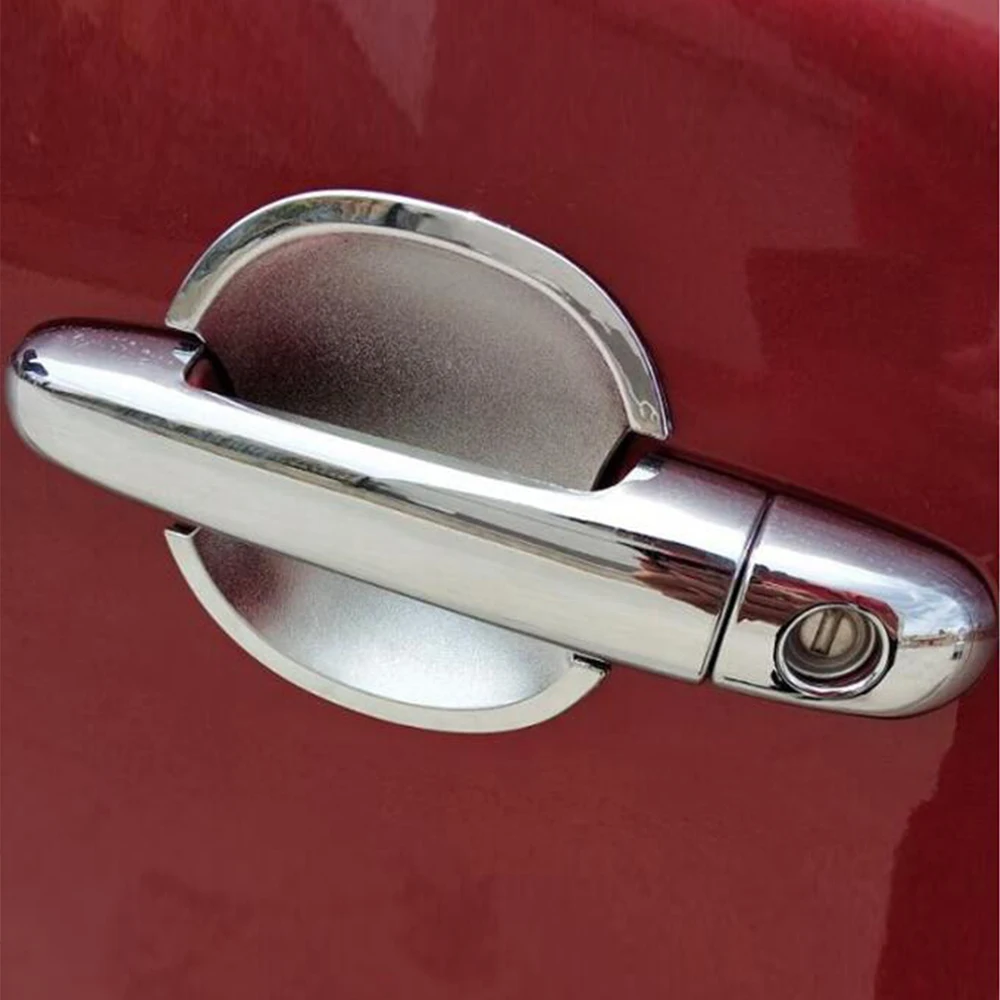 ABS Chrome For Kia Soluto Pegas Cerato Forte Exterior Car Side Door Handle Bowl Cover Trim Stickers Decor Styling Accessories