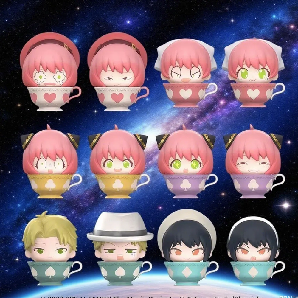 

Spy X Family Tea Time Anya Loid Yor Уютный послеобеденный сбор Moegrain слепая сумка Подарки Игрушечная модель Аниме Фигурки Коллекционные украшения
