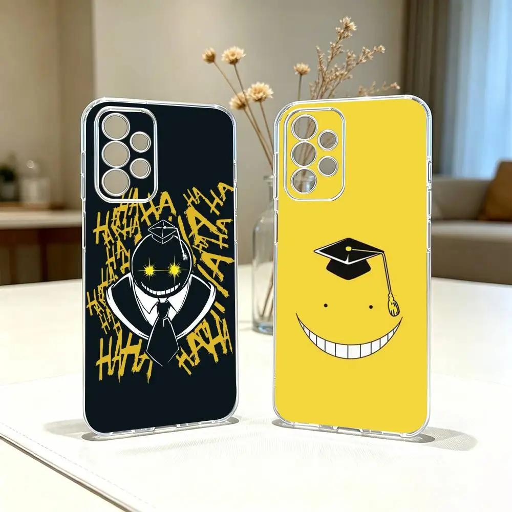 Anime A-Assassination Classroom   Phone Case Transparent Silicone Soft For Samsung S25,S24,S21,S22,S23,S30,Ultra,S20,Plus,Fe