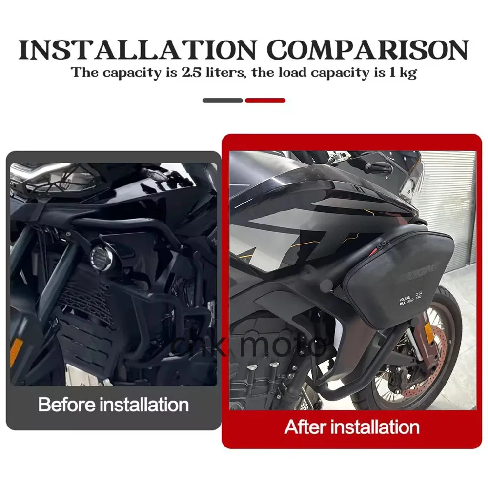 For CFMOTO 800MT For CF Moto 800 MT MT800 2022-2025 Motorcycle Accessories Radiator Cowl Bag Side Fairing Tool Storage Bags