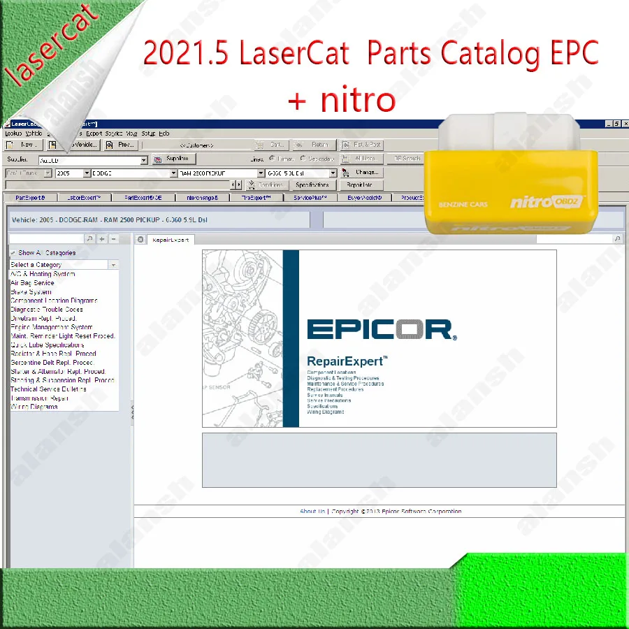 

2021.5 LaserCAT 3 USA Aftermarket Parts Catalog EPC with Nitro