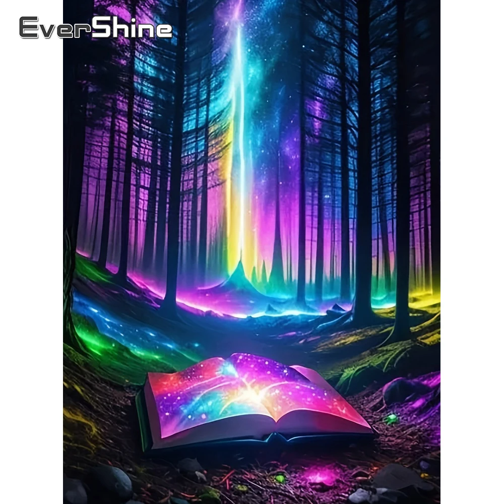 Evershine Diamant-Stickerei Landschaft Vollflächiges Gemälde Wald Neuerscheinung Strass-Mosaik Baum 5D Heimdekoration