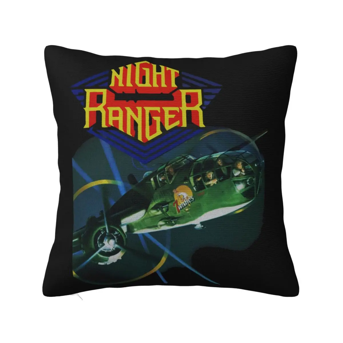 Night Ranger 7 Wishes 1985 New Merch Tour Rare Hip Hop Ss To 5Xl Interested Pictures Holiday Family Pillow Case