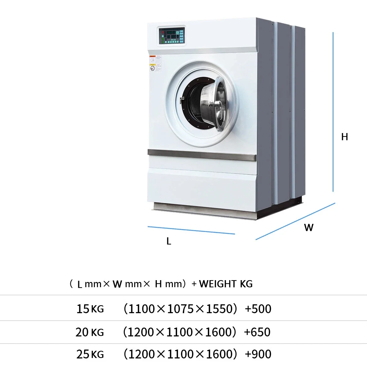 20 kg automatic stainless steel commercial washing machine industrial washing machine