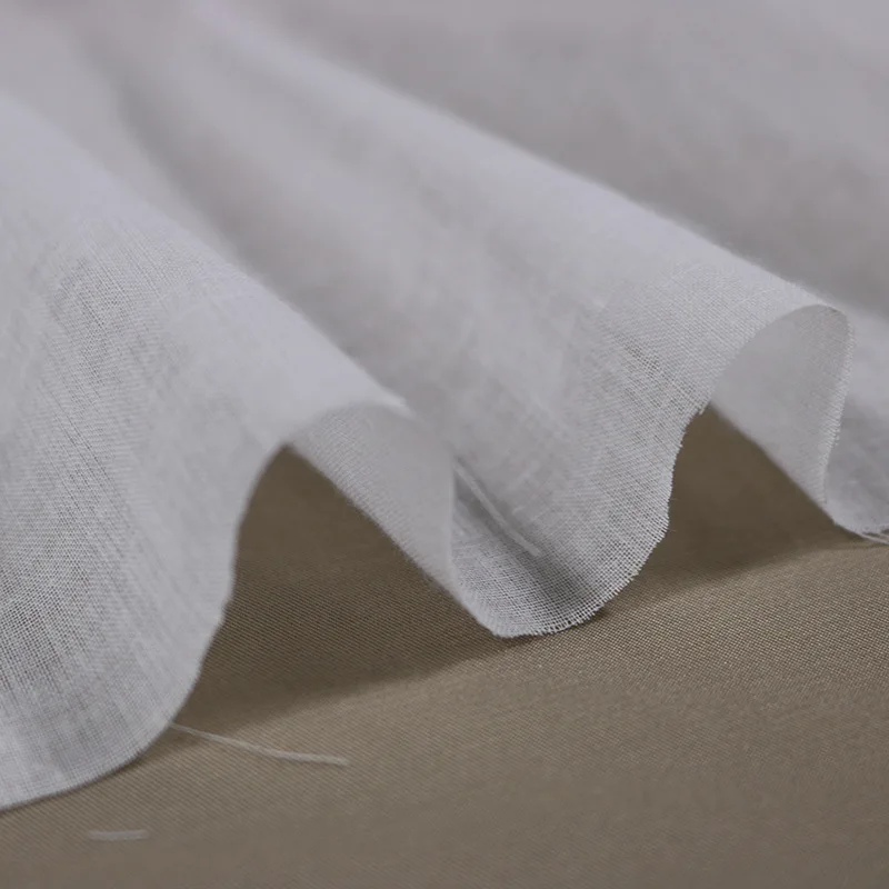 3/5/10m Muslin Cotton Gauze Fabric - Thin and Breathable Cotton Lining Fabric, Cheese Cloth, White and Black