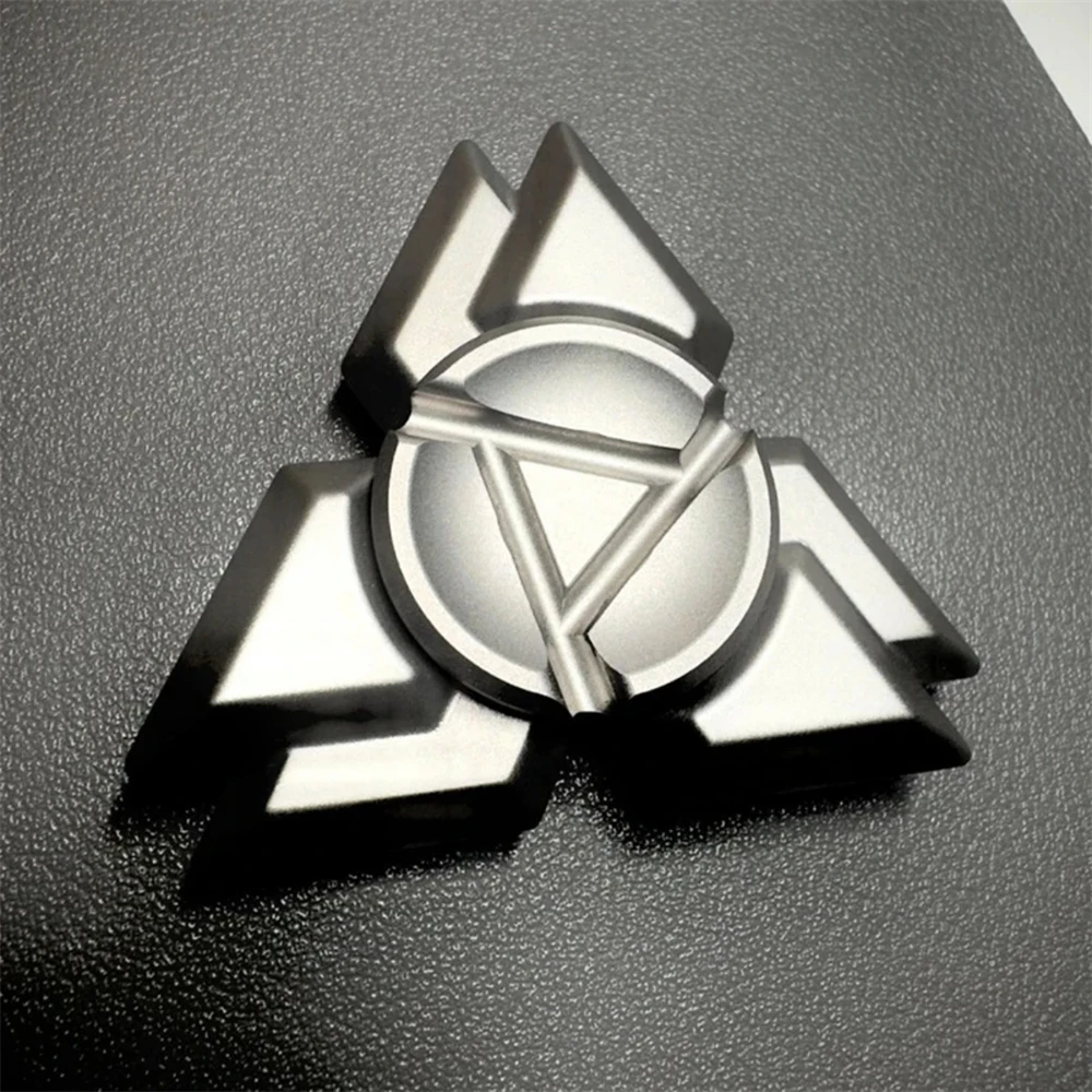 Fluindo luz de aço inoxidável edc fidget spinner metal anti estresse brinquedos fidget slider tdah ansiedade alívio foco sensorial brinquedos