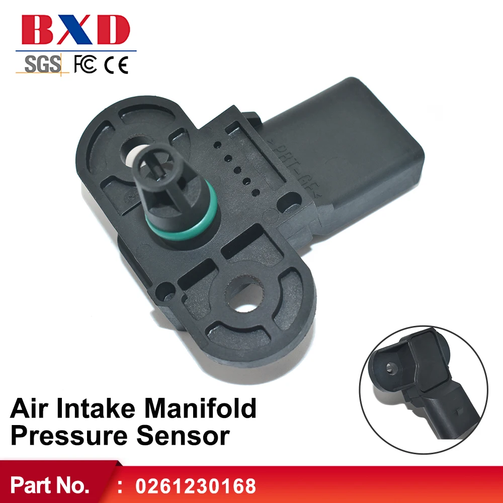 

MAP Sensor Air Intake Manifold Pressure 0261230168 For VW Eos Golf For Bentley Continental Flying Spur 0261230167 07C906051