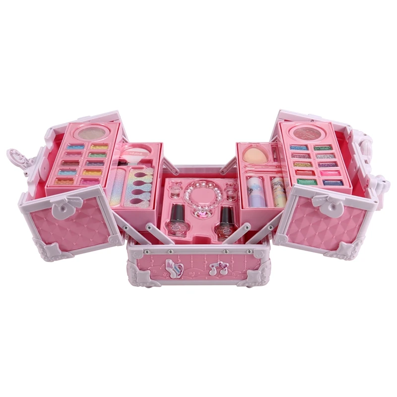 Girl Simulation Pretend Princess Makeup Toys Play House Children Cosmetics Lipstick Eyeshadow Set For Kids Cosplay Game