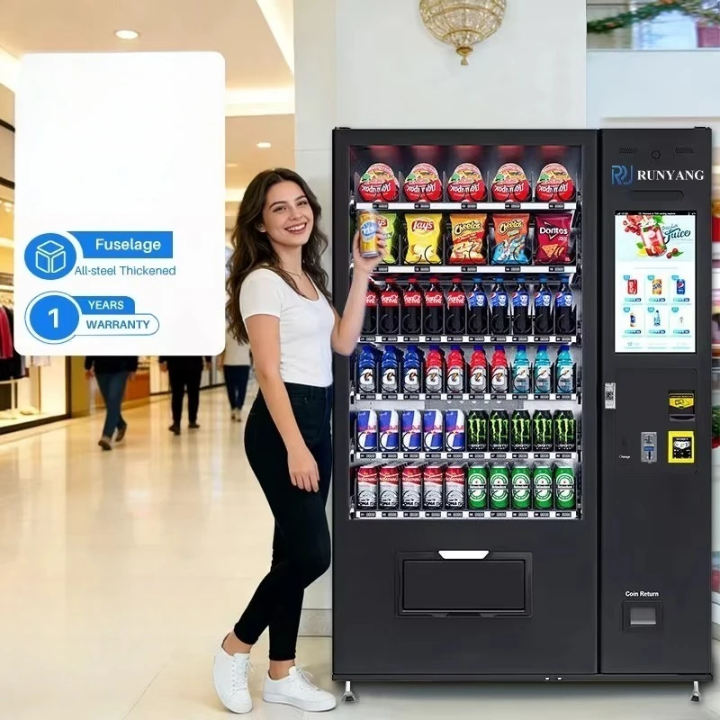 Beverage combination food smart snack vending machine, retail goods vending machine
