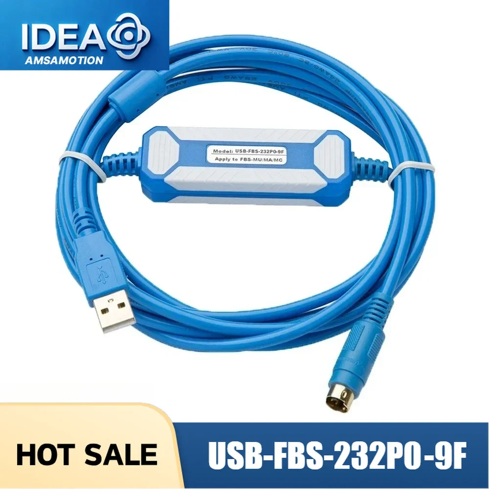 USB-FBS-232P0-9F for Fatek FBS FB1Z B1 B1Z FBE MU MA MC Series PLC Programming Cable USB to RS232 Adapter Data Download Line