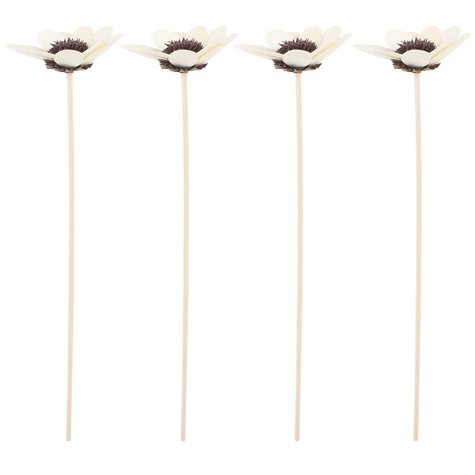 

4pcs Diffuser Sticks Wooden Flower Aroma Diffuser Sticks For Essential Oil Bottle Home Car Decor Aromatherapy Supplies