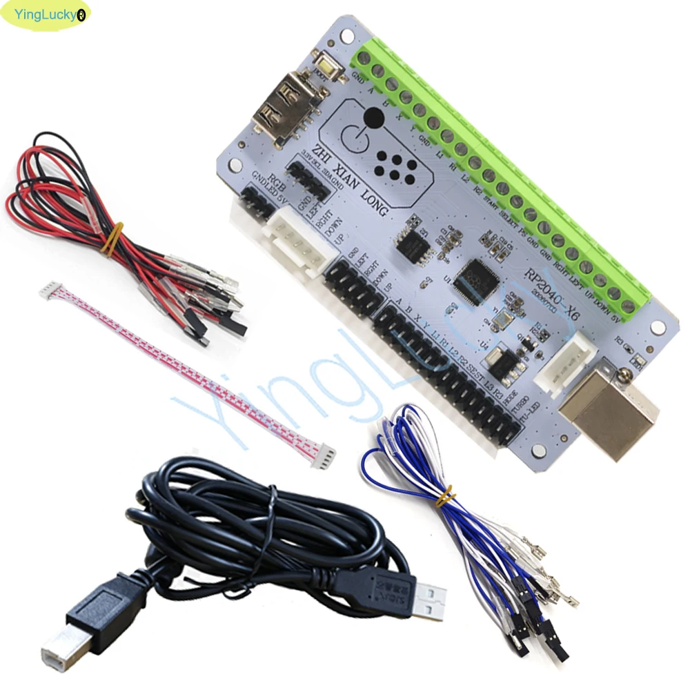Zero Delay Raspberry Pi Pico 2040 Usb Board Encoder, Pc Ps4 PS5 Switch Game Arcade Joystick Hitbox Controller Cable Diy Parts