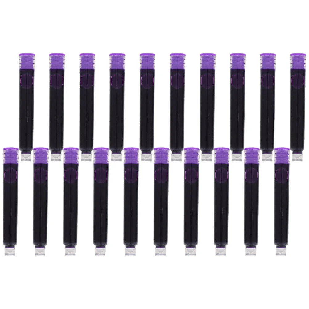 100 pçs colorido caneta tinteiro de tinta apagável recarregável absorvente de tinta de plástico para estudantes escritório escola artigos de papelaria canetas