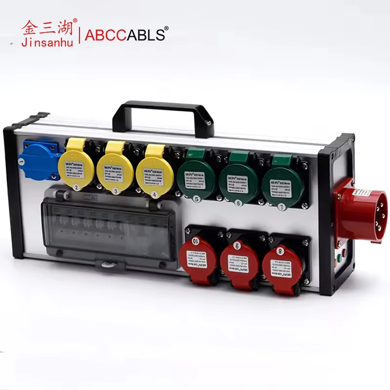 9-Way Portable Distribution Box for Stage Performance Power Supplies for LED Large Screen Lighting & Sound Performance Gear Box