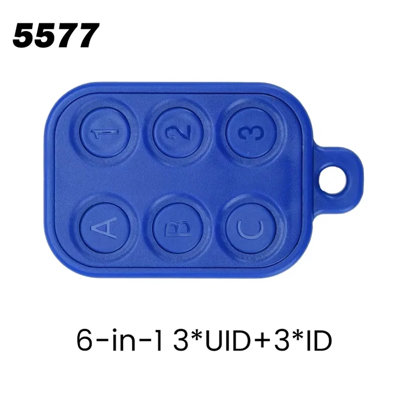ABGN Access Card 6 In1 RFID Dual Frequency Multifunctional Access Card ID IC Erasable 5577:3Xcuid+3Xid