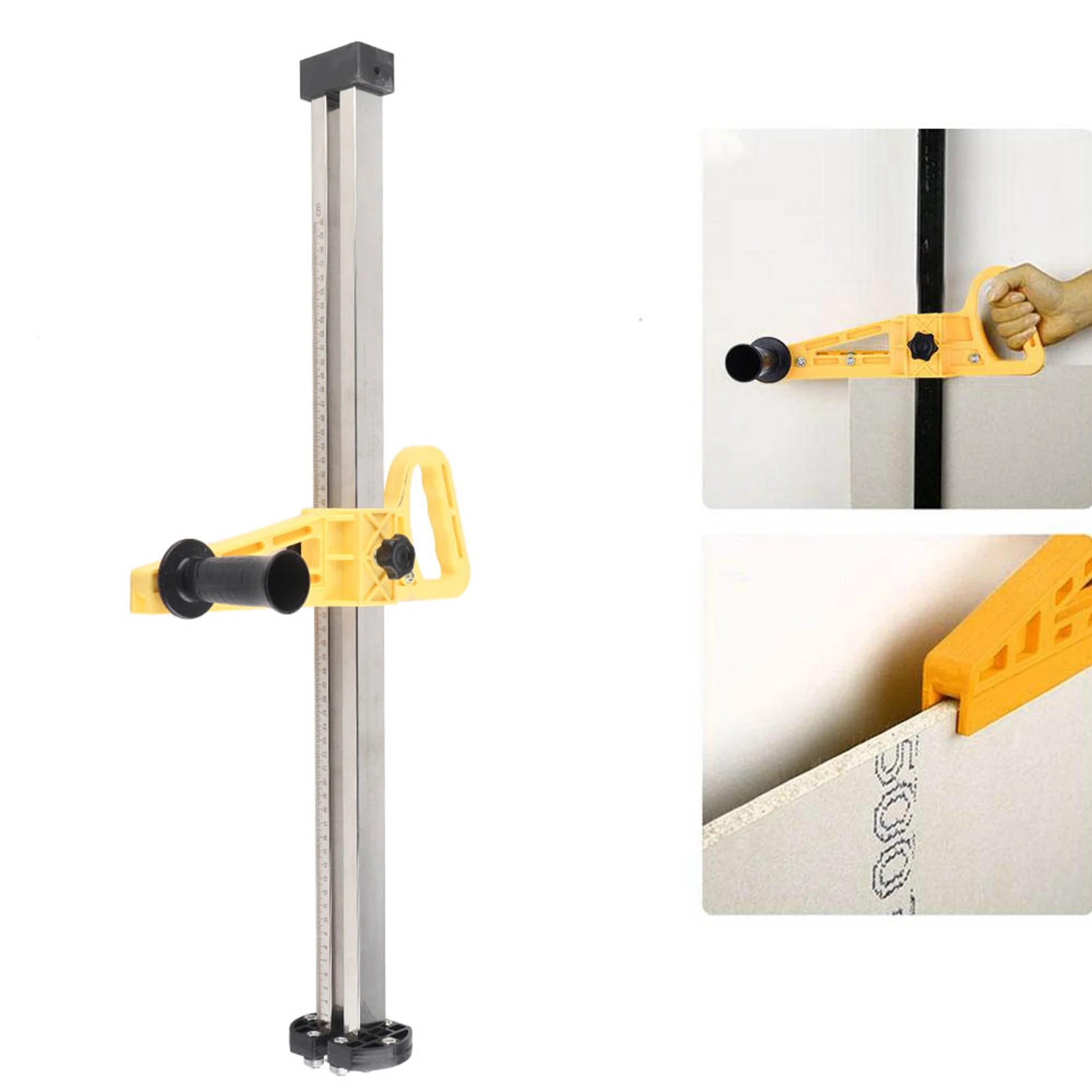 

7 Bearing Gypsum Board Cutter Stainless Steel Hand Push Artifact Tool 20‑600mm 20‑600mm Cutting Range Manual Cutter