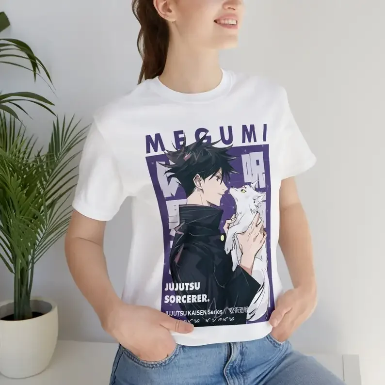 Shadow Megumi  T-shirt Unisex,  Manga     Lovers  Graphic  Tee, Manga  Japanese