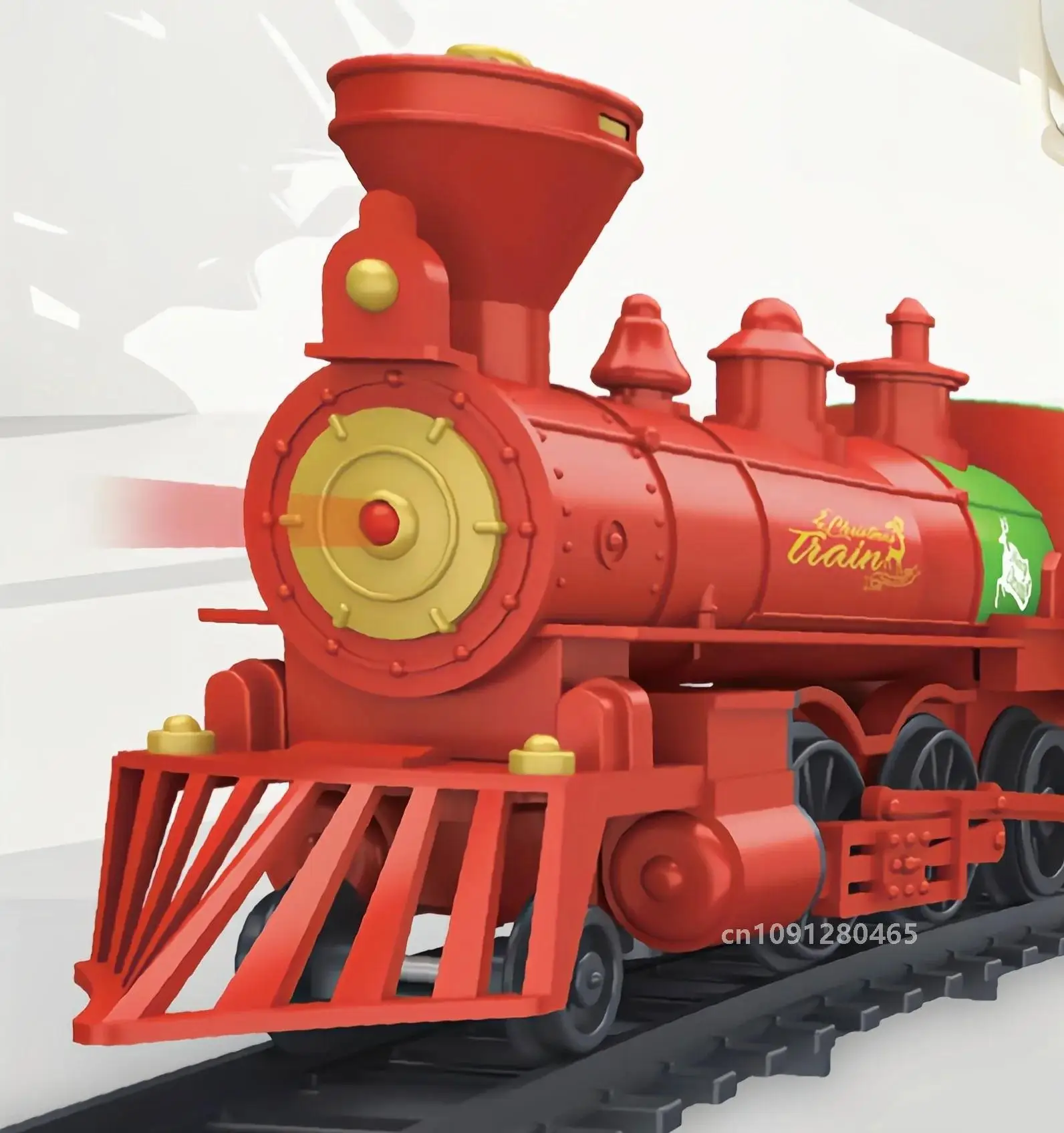 Classic Train Railway Set Children Electric High-speed Rail Track Trains LED Lights Music Sound Model Toys Gift for Kids