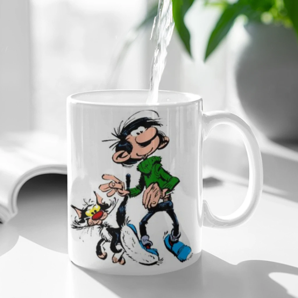 Gaston Lagaffe Free shipping Coffee Cups Ceramic cups creative cups and cute mugs Personalized Gift Cup For Tea