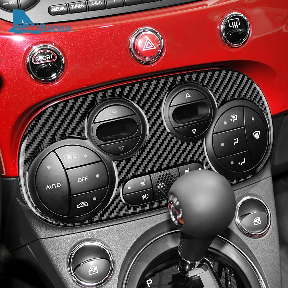 Real Soft Carbon Fiber For Fiat 500 2008-2024 500e 2013-2019