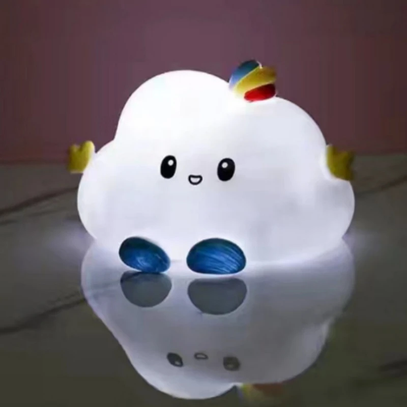 Small Cartoon Cute Cloud Night Light Not Dazzling Children Bedroom Bedside Night Light Child Girl Birthday Gifts Home Decoration