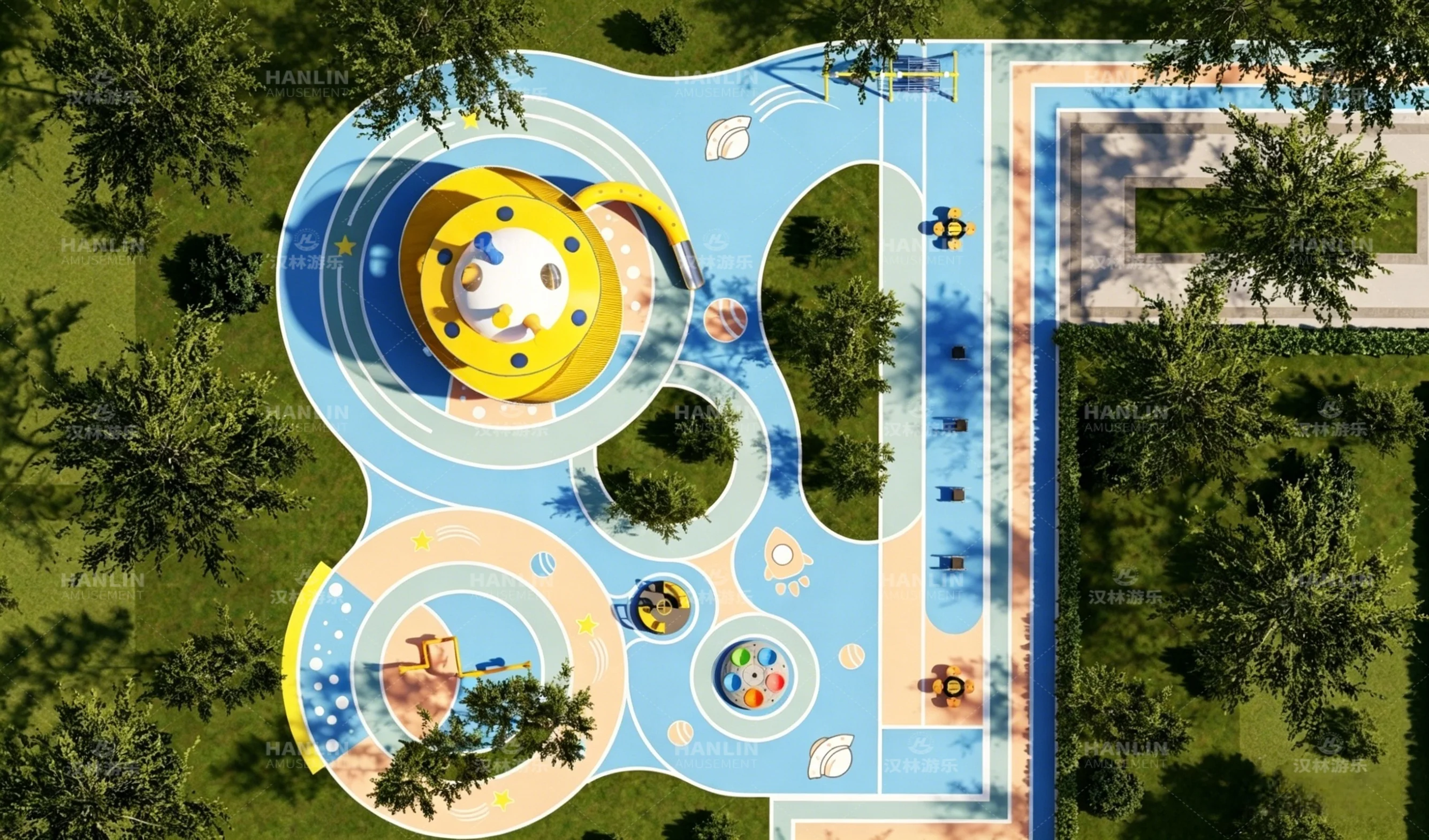 UFO Themed Amusement Equipment - Kids Outdoor Zoo review and price