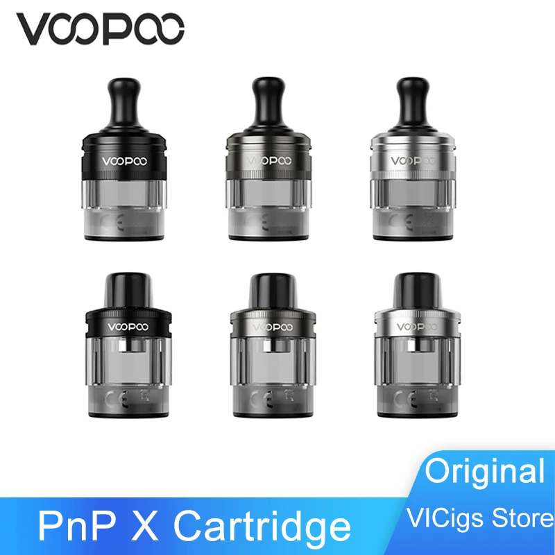 Original VOOPOO PnP X Empty Pod Cartridge 5ml Side Filling DTL MTL Version For Drag S2 / X2 Kit Electronic Cigarette Vaporizer