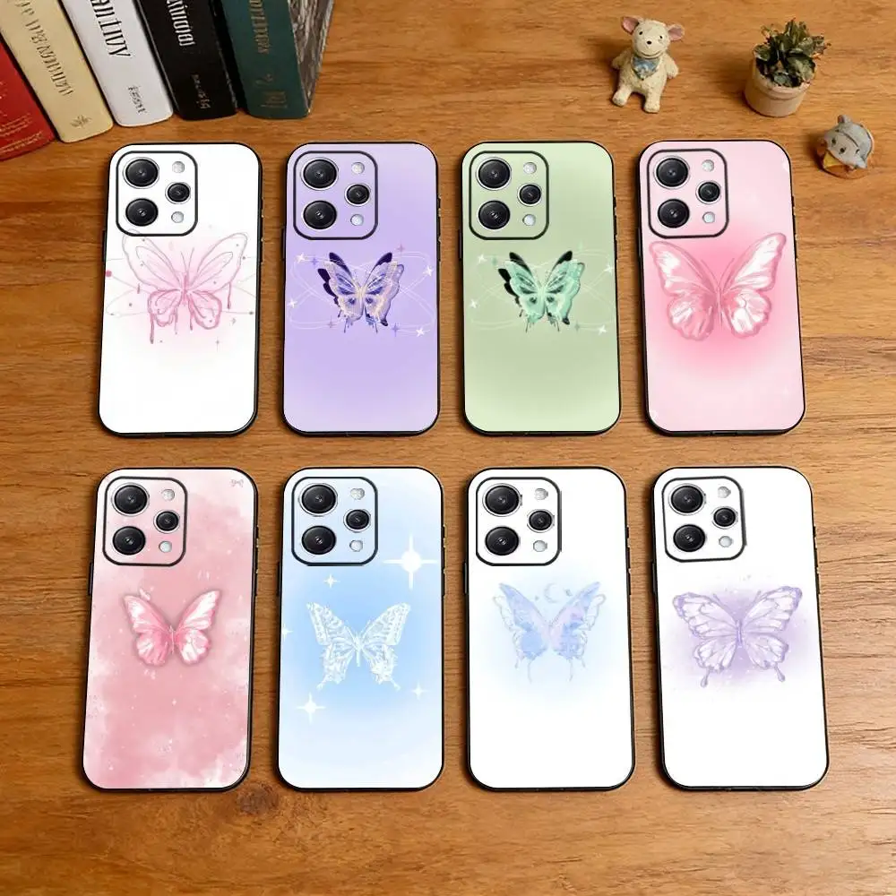 

Minimalist 3D Liquid Butterfly Art Phone Case Silicone Soft For IPhone 17 16 15 14 13 12 11 X XR Plus Pro Max Plus