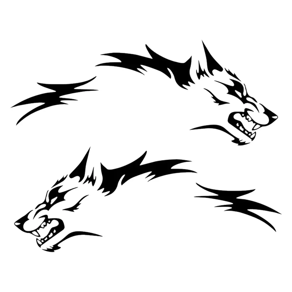 Vinyl Decals for Car, Coyote Wolf Stickers, Cute Door Side Pickup Truck Decals, Perfect Party Supplies and Car Decorations