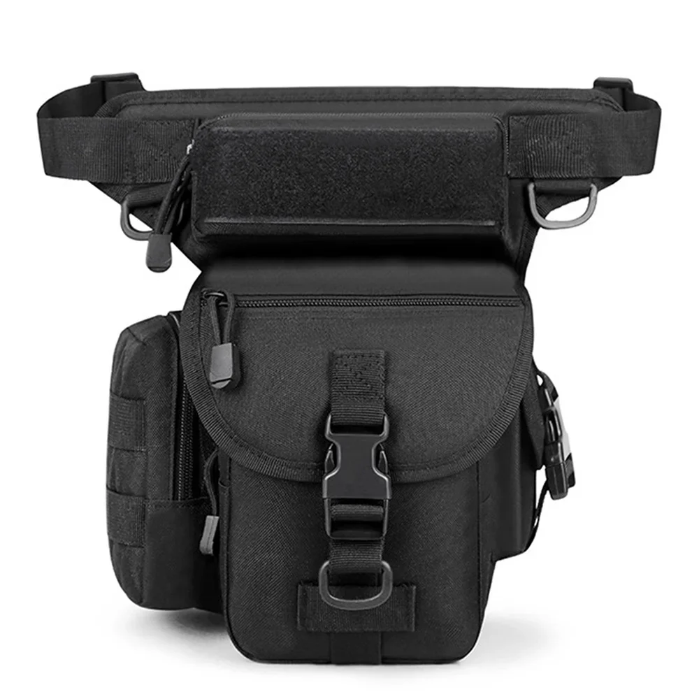 

Men Waist Fanny Pack Leg Bag Military Motorcycle Rider Camera Multi-Pockets Shoulder Nylon Male Bum Hip Thigh Bags