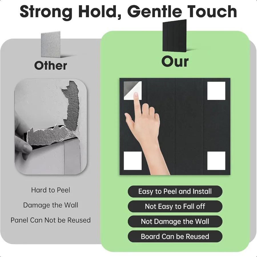 لوحة الفلين الكبيرة ورأى بلاط الحائط 47 "x 35" 12 حزمة لوحة الإعلانات ورأى لوحة إبرية مع علامات تبويب لاصقة آمنة قابلة للإزالة ودبابيس الضغط #5