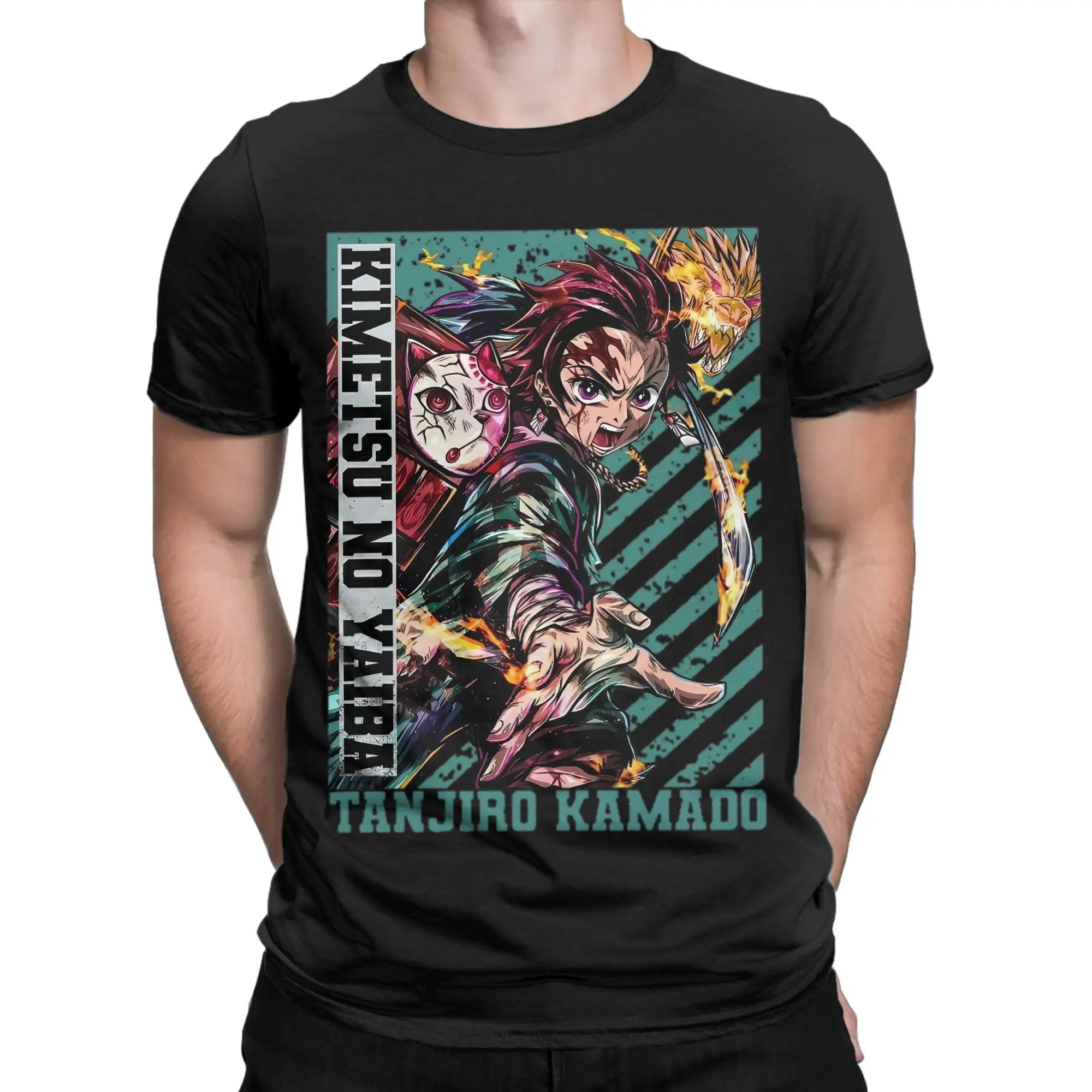 

Tanjiro Kamado Demon Slayer Tee Shirt for Men Women New Arrival T Shirts 100% Cotton Clothes