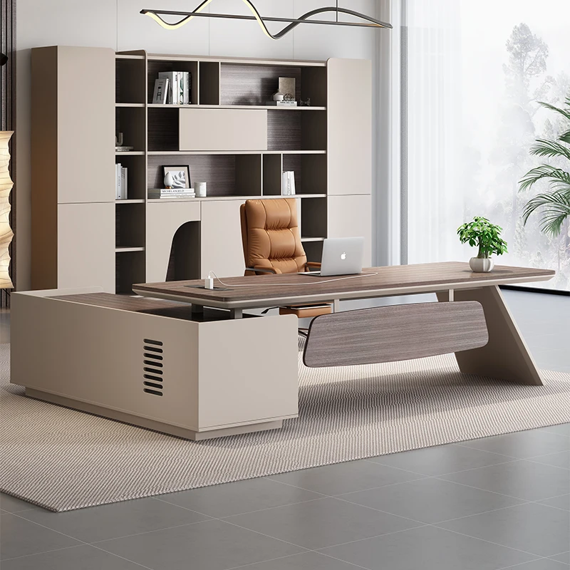 Executive Office Desk Table L Shaped Desk Gaming Modern Computer Desks Workstations Tables Bureaux De Travail One Action Table