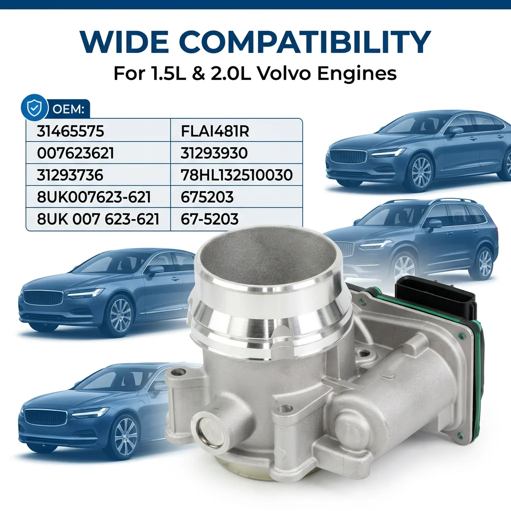 

For Volvo Throttle Body 31293930 31465575 32202650 For Volvo XC60 XC70 XC90 S60 S90 V60 1.5L 2.0L Diesel Engine Throttle Body