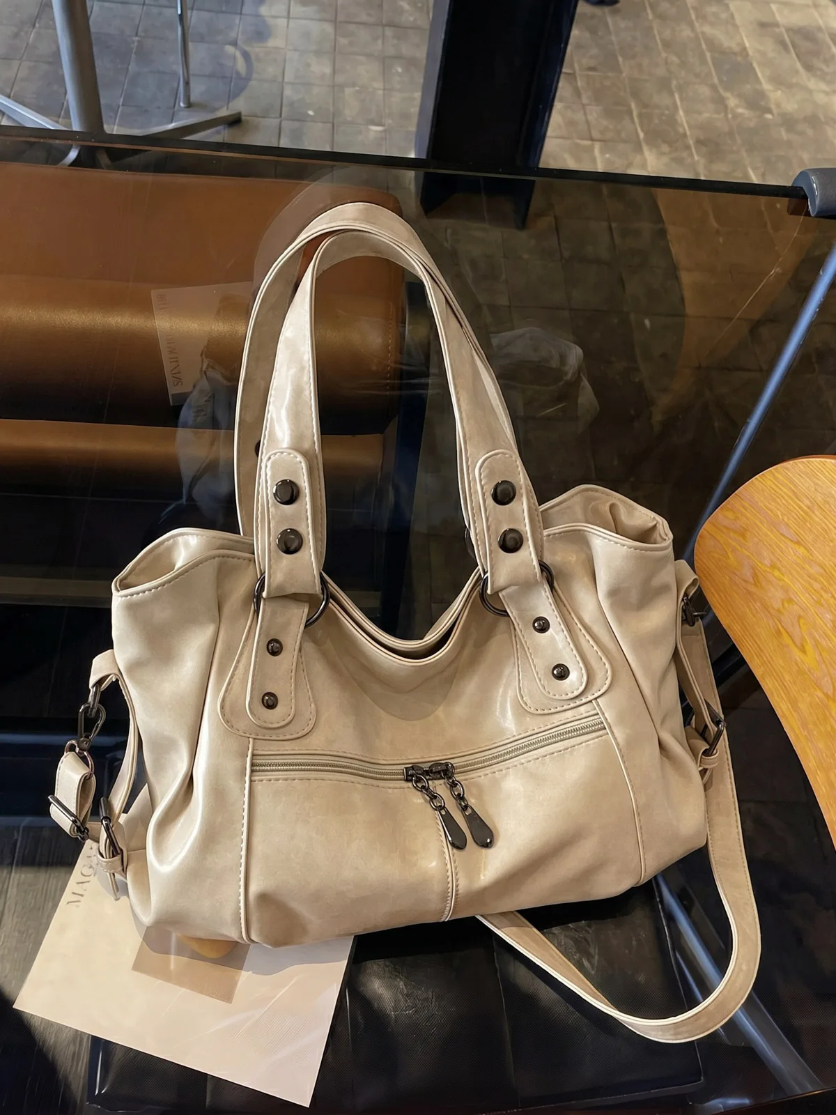 GG Luxury Shoulder Bag for Women 2026 New Casual Crossbody Bag Ladies Daily Commute Handbag Large Capacity Soft PU Leather Tote