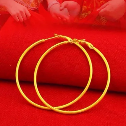 

Женские минималистичные роскошные серьги из 24-каратного золота, AU999 | Гравировка «Абранс» со скрытыми пульсационными мотивами.