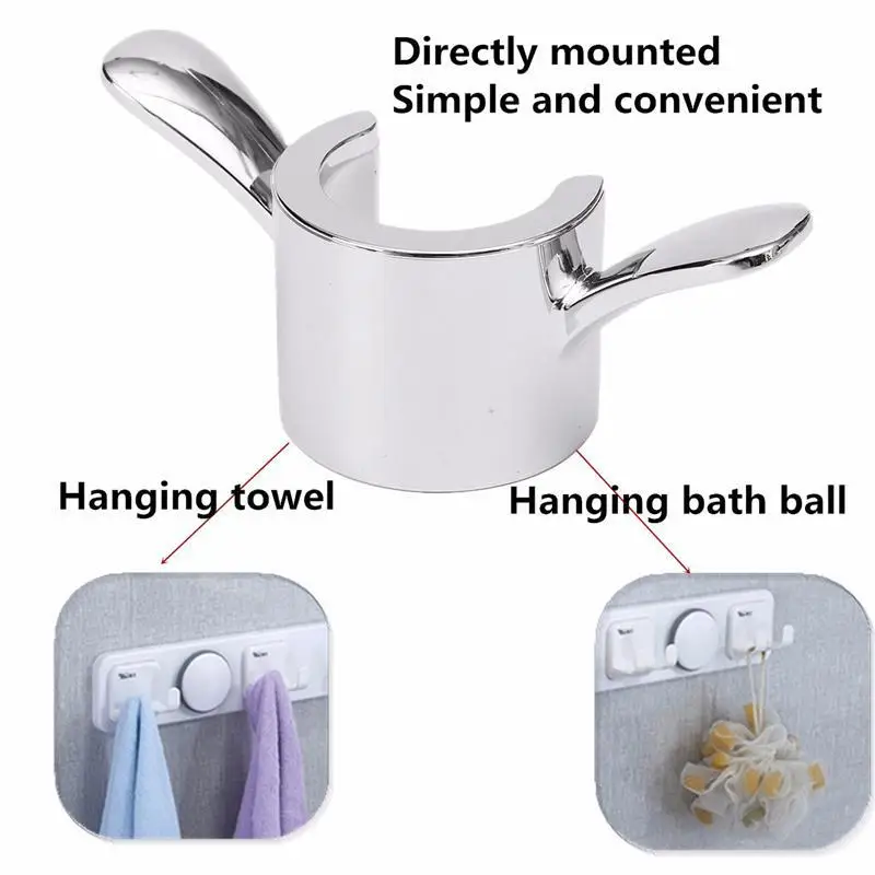 1PCS Shower Rod Towel Hook Shower Bar Hanging Pothook Bathrobe Bath Ball Hanger for Kitchen Bathroom Hardware Accessories