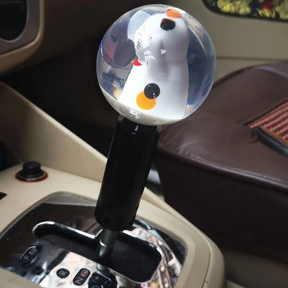 

Unique Cat Manual Gear Shift Knob Durable Car Gear Lever Stick Handle Replacement Easy Install Vehicle Accessories