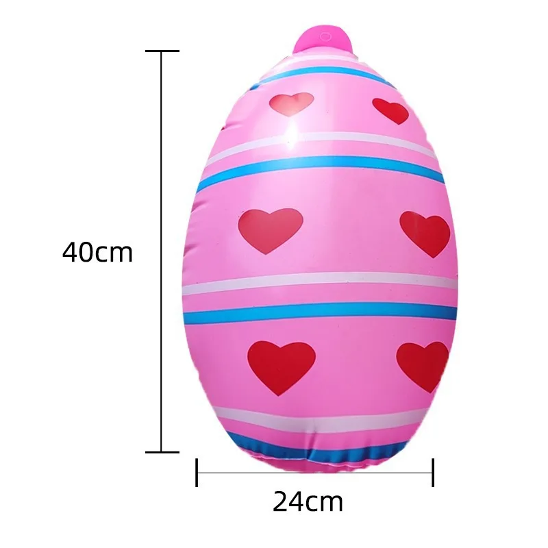 PVC Easter Eggs Children Favor Inflatable Toys Ornament Happy Easter Theme Party Scene Decoration Supplies Gifts