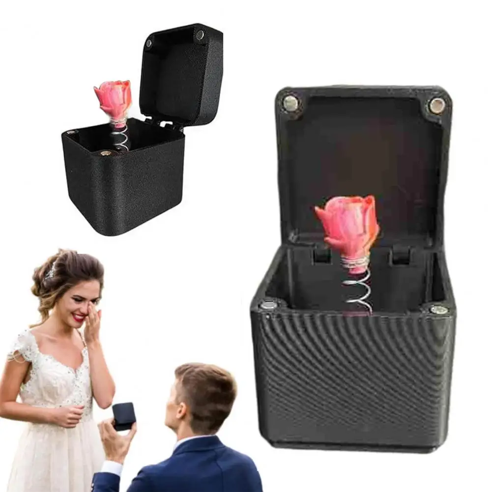 3d Printed Coworker Gift 3d Printed Love Heart Rose Box Gift for Adults Surprise Hand Figurine Box Fun Desk for Office