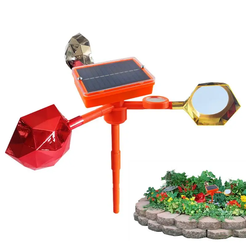 

Wind Turbines Bird Guards Bird Scarer Solar Energy Windmill Solar Energy Wind-Powered Bird Protector For Balcony Garden Terrace