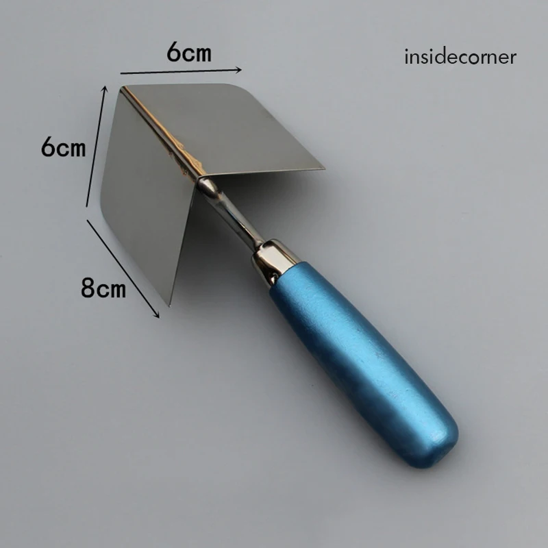 Drywall Corner Tool, Outside / Inside Corner Knife, 8x6cm, Stainless Steel Corner Trowel For Drywall Gyprock Plasterboard