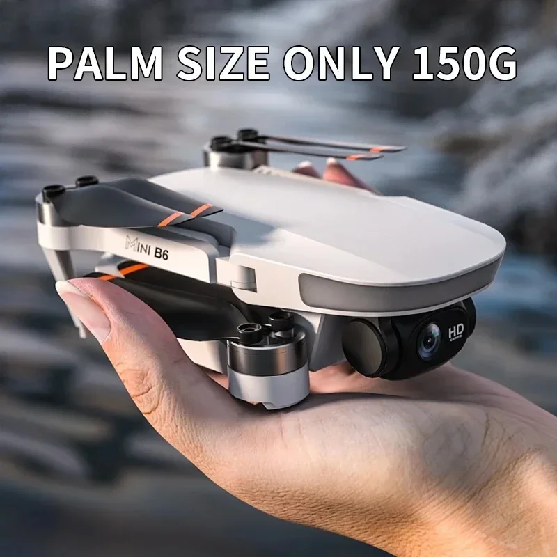 New B6Mini Drone 5G WiFi FPV 360° Laser Obstacle Avoidance Brushless Motor GPS Return 4K HD Dual Camera RC Quadcopter Drone Toys