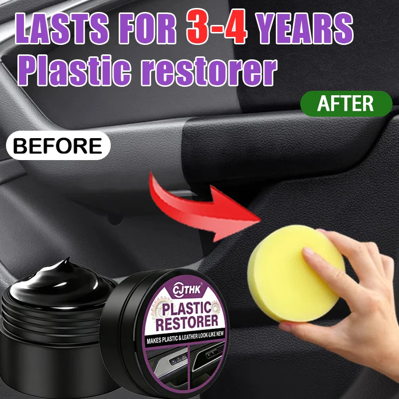 Auto-Kunststoff-Restaurator „Back to Black Gloss“ – Wachsbeschichtungsmittel zur Erneuerung von Autoinnenräumen, Leder und Verkleidungen – Auto-Politur und Reparaturbeschichtung