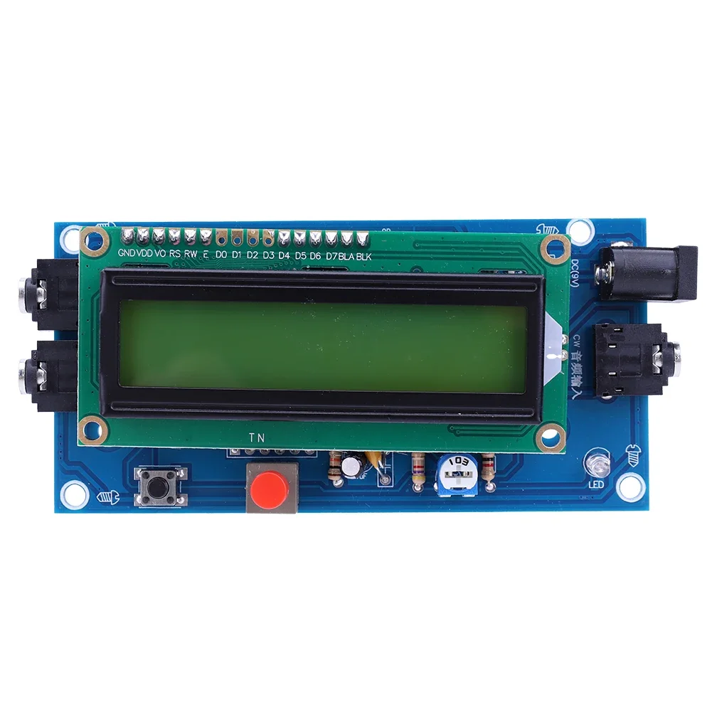 CW Trainer Decoder LCD Display Morse Code Translator DC7-12V Morse Code Translator Board 500mA Ham Radio Accessory