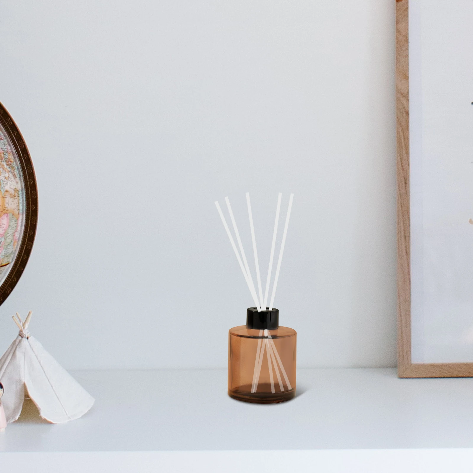 

100Pcs Fiber Reed Diffuser Stick Refills White Effective Aroma Dispersal Essential Oil Scented Sticks for Home Decor