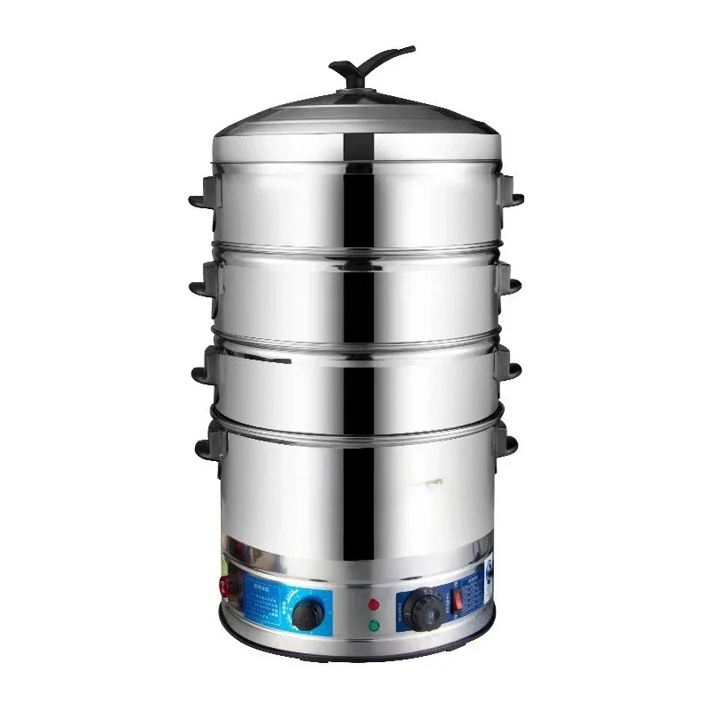

Stainless steel electric steamer, super large capacity three-layer steamer, appointment timing, multi-functional household