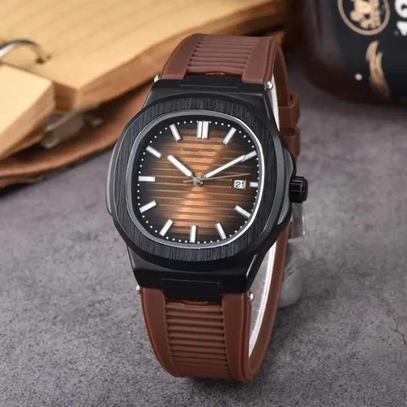 2025 Men's Parrot Design Watch Stainless Steel Band Quartz Movement Luminous Hands Waterproof Calendar Business Casual