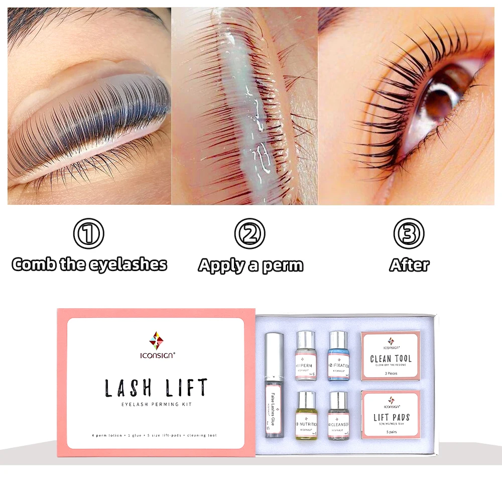 Lash Lift Kit Eyelash Perm Kit Home Lash Perm Curler Kit Brow Lifter Lamination Kit Semi Permanent Curling Perming Wave